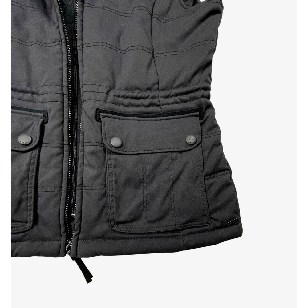 Prana Womens Gray Hooded Quilted Vest Jacket With Pockets Size S - Picture 8 of 16